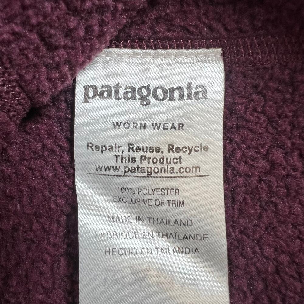 Patagonia Women's Better Sweater 1/4 Zip Burgundy Activewear Pullover Top Size S - Picture 15 of 16